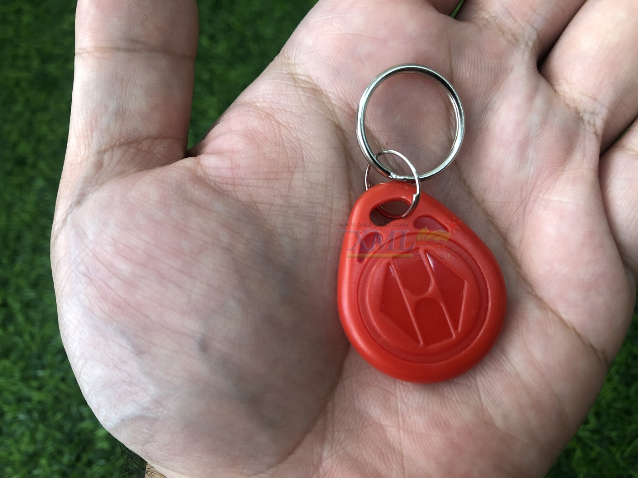พวงกุญเเจคีย์การ์ด Keytag (Proximity 125Khz.) (เเบบหยดน้ำ ยี่ห้อ mango)(สีแดง)