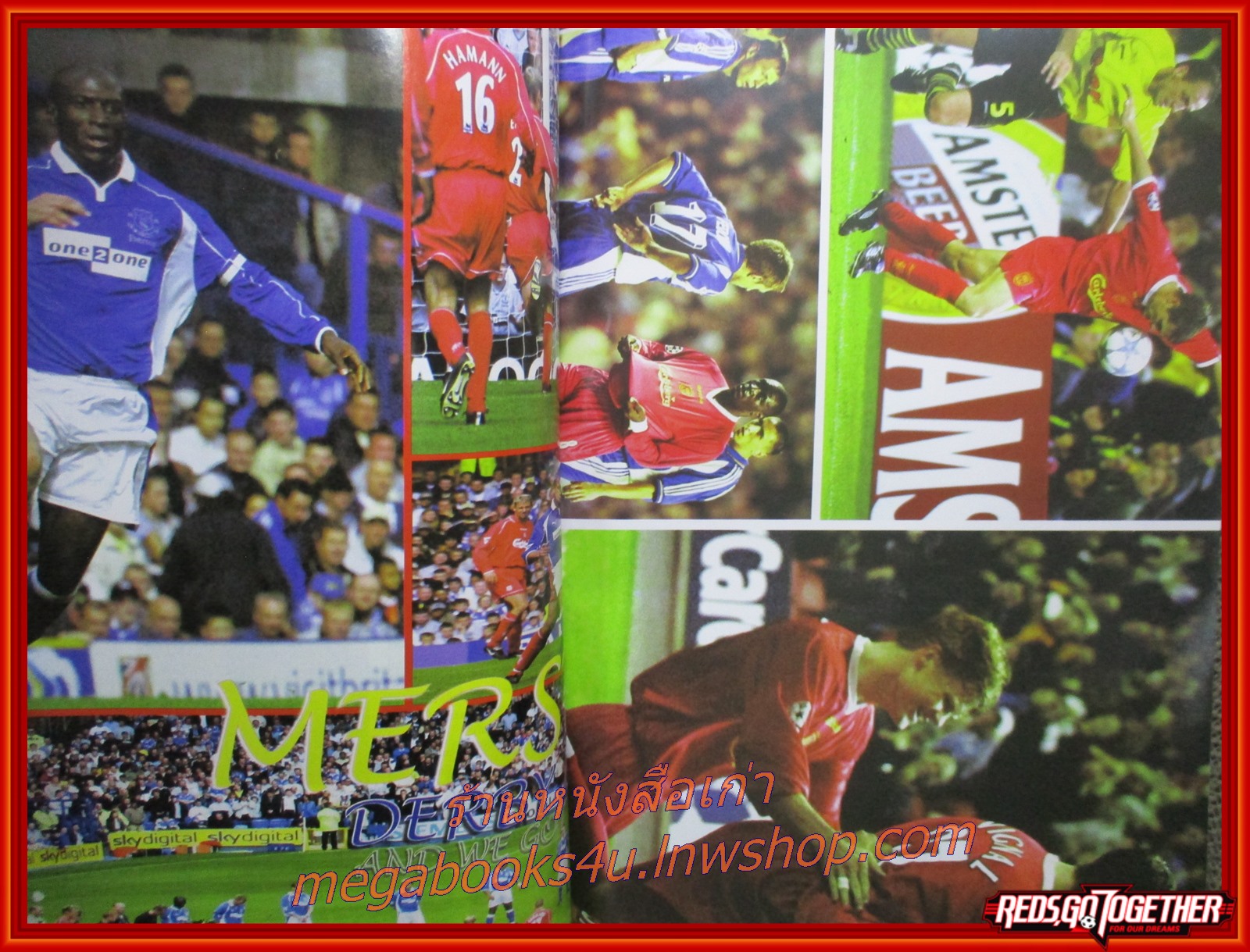 นิตยสารลิเวอร์พูลรายเดือน ฉบับที่75 ปี2544 มีโปสเตอร์ขนาดใหญ่