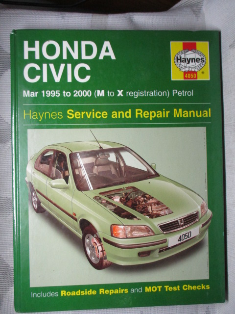 คู่มือซ่อมรถยนต์ HONDA CIVIC Mar1995 to 2000 โดยHAYNES