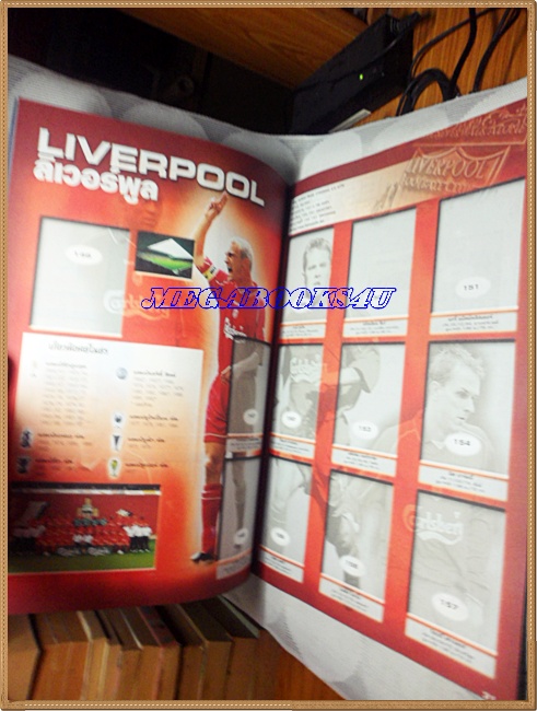 อัลบั้มสติ๊กเกอร์เอฟเอ พรีเมียร์ลีก2001 ยังไม่ติดสติ๊กเกอร์ สภาพสวย