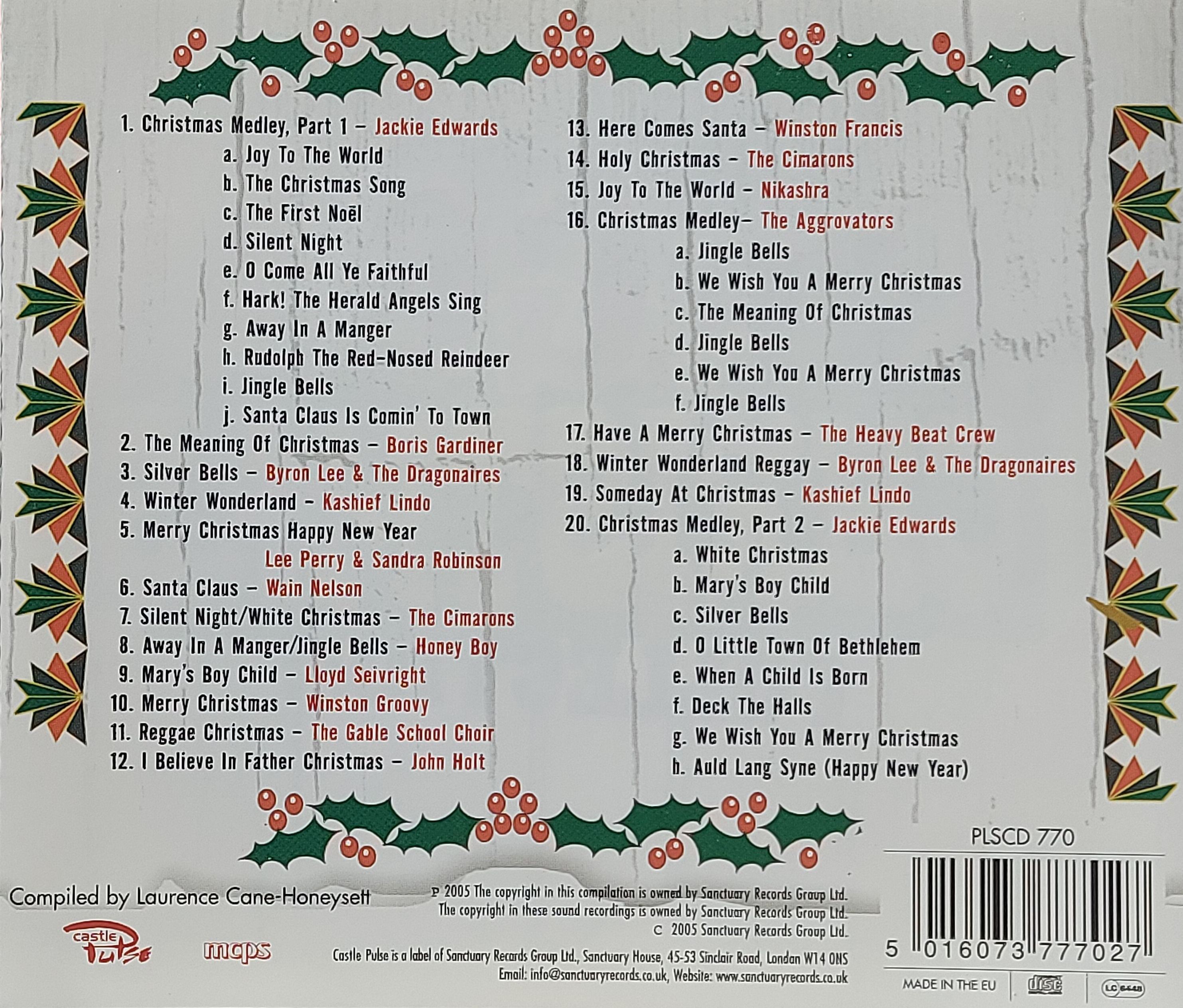 Used CD,The Reggae Christmas Collection (A)(Various Artists)(2005)(EU)