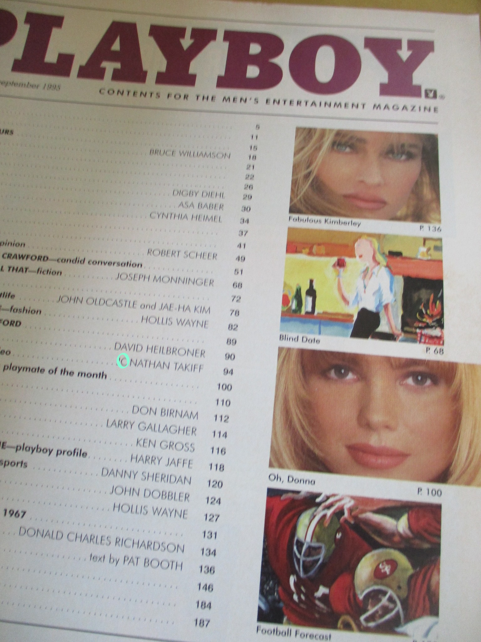 นิตยสารPLAYBOY USA ฉบับ SEP.1995