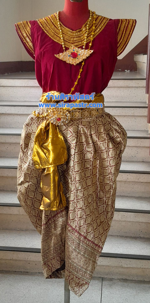 ชุดไทยชาย-2 (เสื้อ+โจงฯ+ผ้าคาดเอว) *ไม่รวมเครื่องประดับ [มือสอง-ขายตามสภาพ/ติดต่อร้าน]