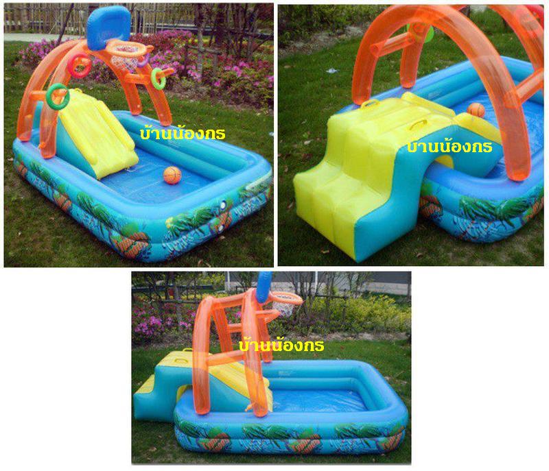 สระน้ำเป่าลม+บ่อบอล4 IN 1