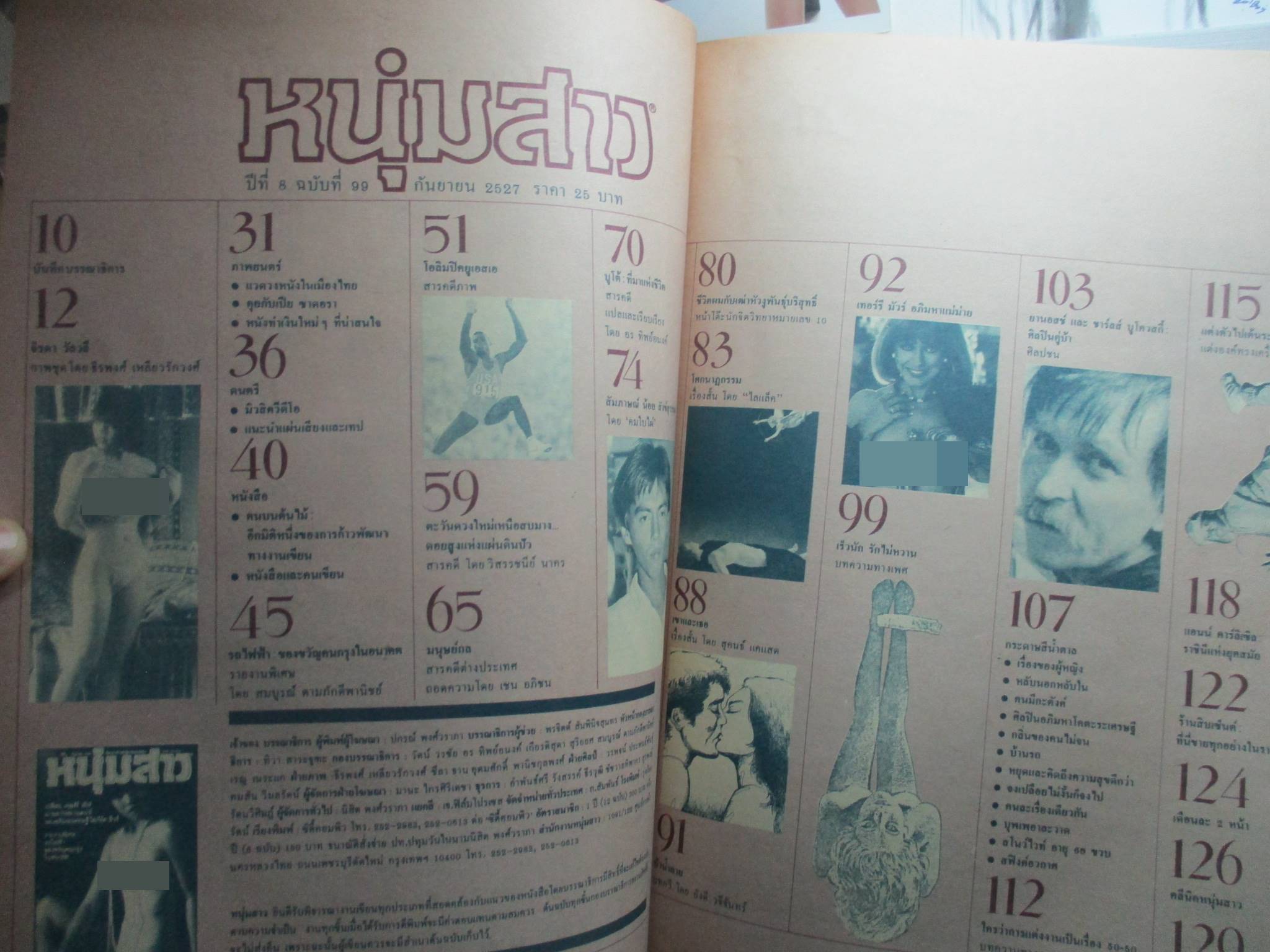 นิตยสารหนุ่มสาว ฉบับ099 กันยายน ปี2527 อ่าน รถไฟฟ้า ของขวัญของคนกรุงในอนาคต