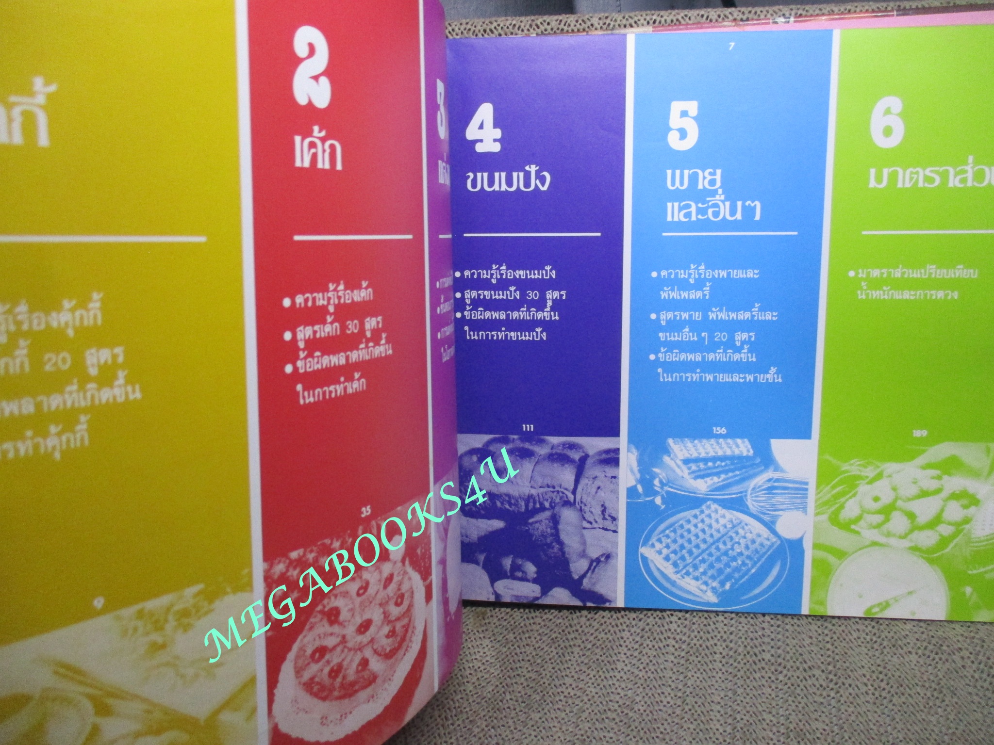 หนังสือ ตำราทำขนมจากแป้งสาลี ฉบับรวมเล่ม 1-2 และ เล่ม3 โดยบริษัท ยูไนเต็ดฟลาวมิลล์ จำกัด (ปกแข็ง)