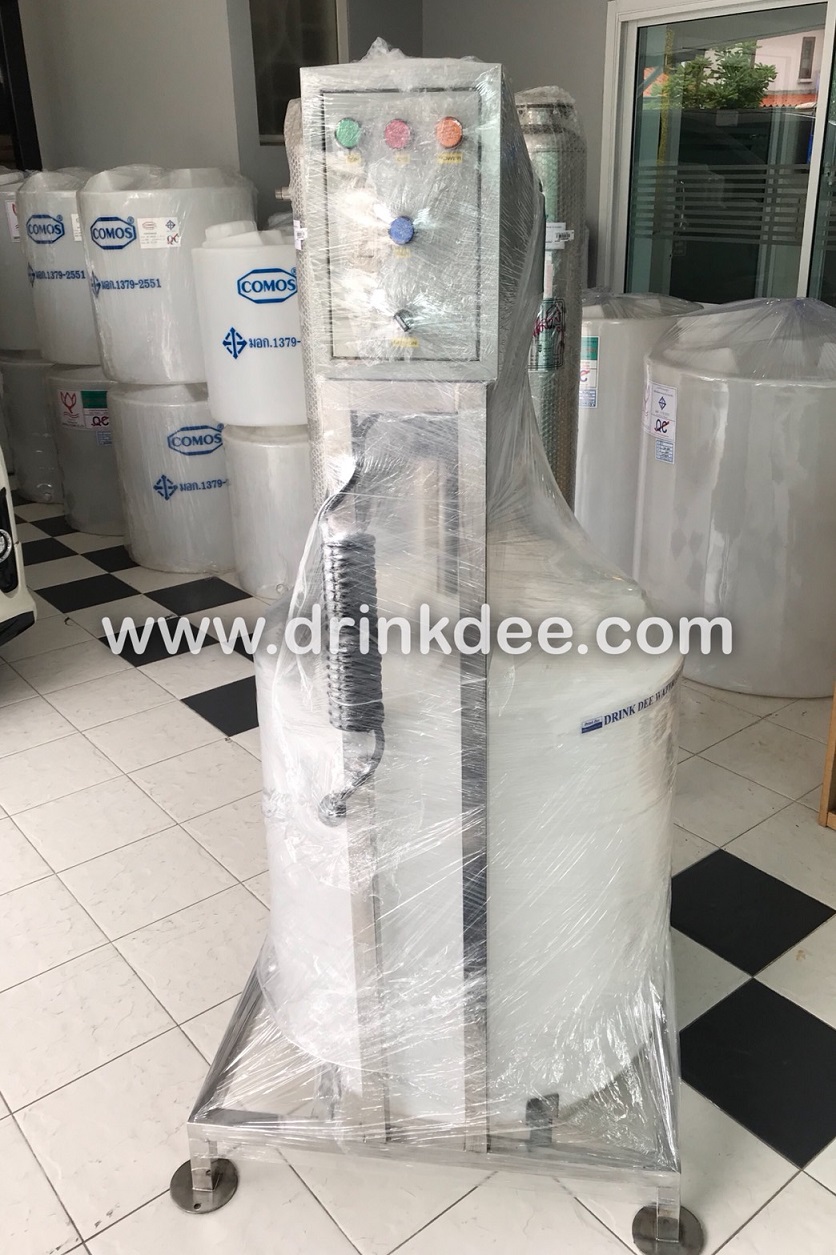 ถัง PE 200 ลิตร ผสมเคมี (โครงสแตนเลส) 1 Hp