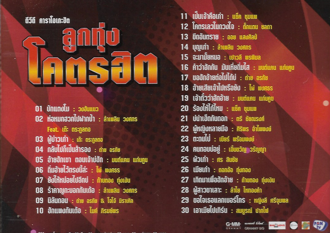 DVD Karaoke, ลูกทุ่งโคตรฮิต - โดนอย่างจัง ดังทุกเพลง ทุกเสียงการันตีอัลบั้มนี้ โคตรฮิต(ดีวีดี คาราโอเกะ)(ลูกทุ่ง)(2562)