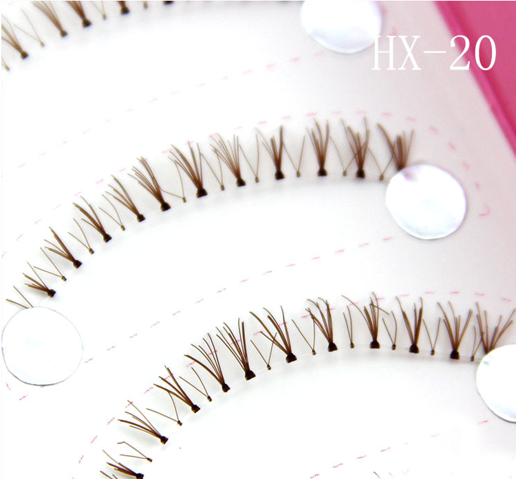 HX-20# ขนตาล่างเอ็นใส(ราคาส่ง) ขั้นต่ำ 15 เเพ็ค คละเเบบได้