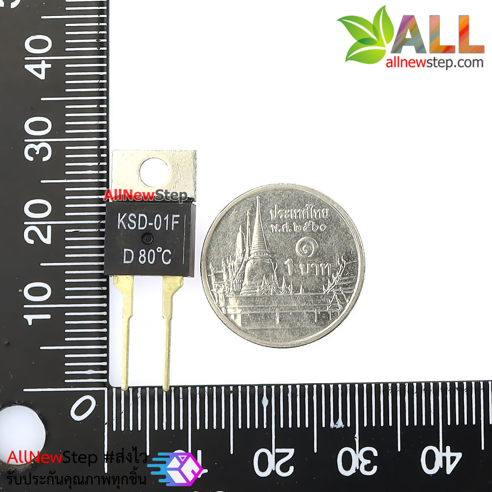 KSD-01F/JUC-31F สวิตช์ความร้อน Thermostat 80 องศาเซลเซียส Normally closed-D-over-temperature disconnect