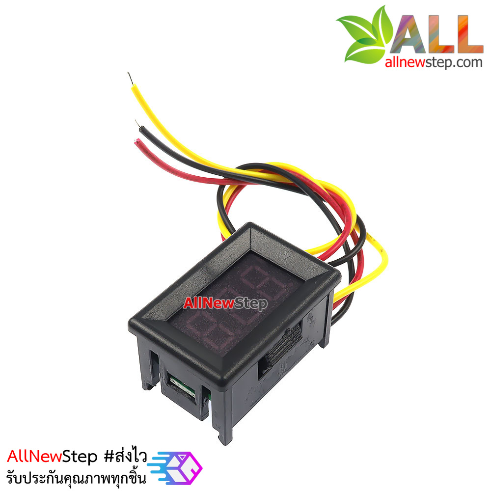 DC volt meter 0.36 นิ้ว 0-100V โวลต์มิเตอร์ 0-100V ขนาด 0.36 นิ้ว สีน้ำเงิน