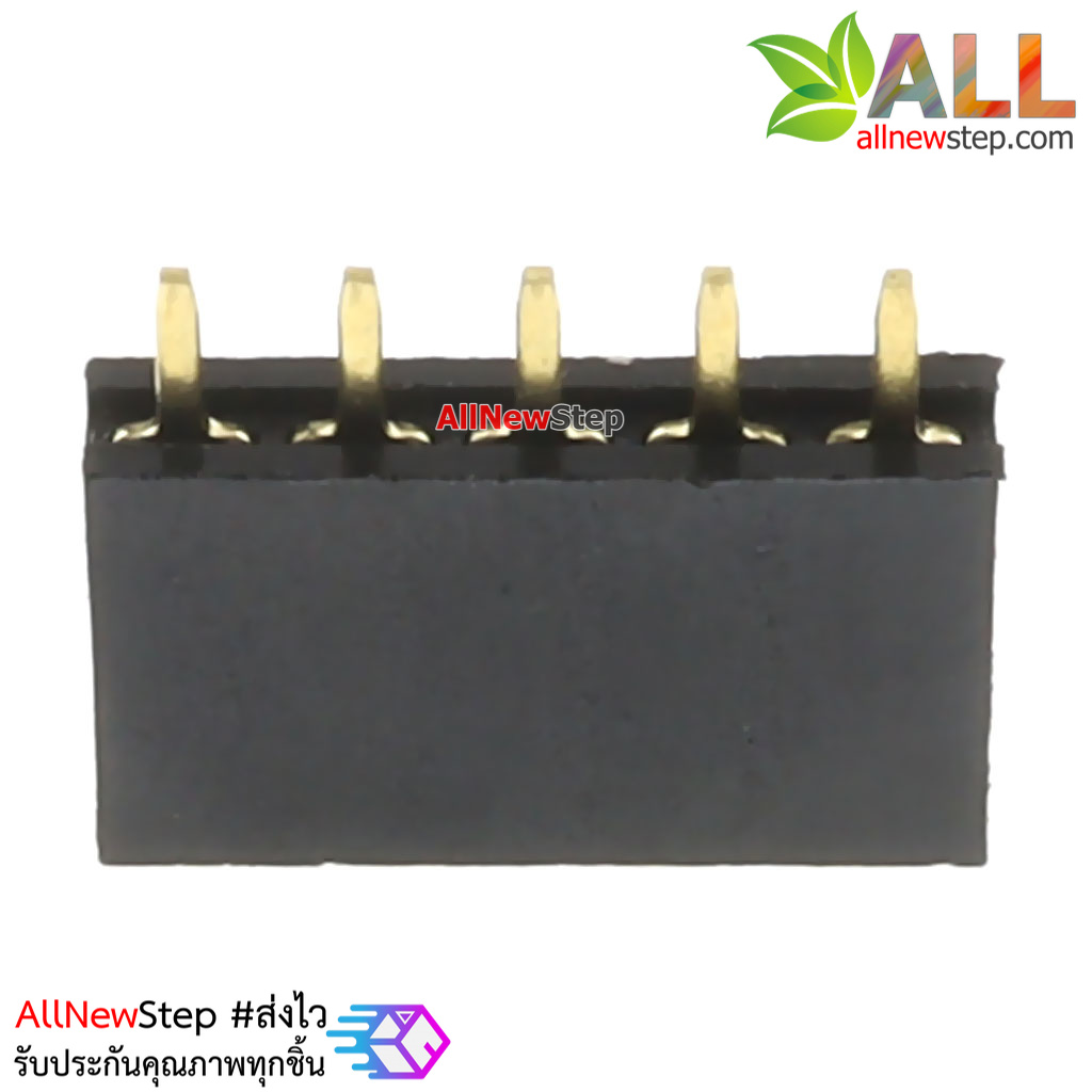 Pin header Single row 5p female 1x5P spacing 2.54mm จำนวน 1 ชิ้น