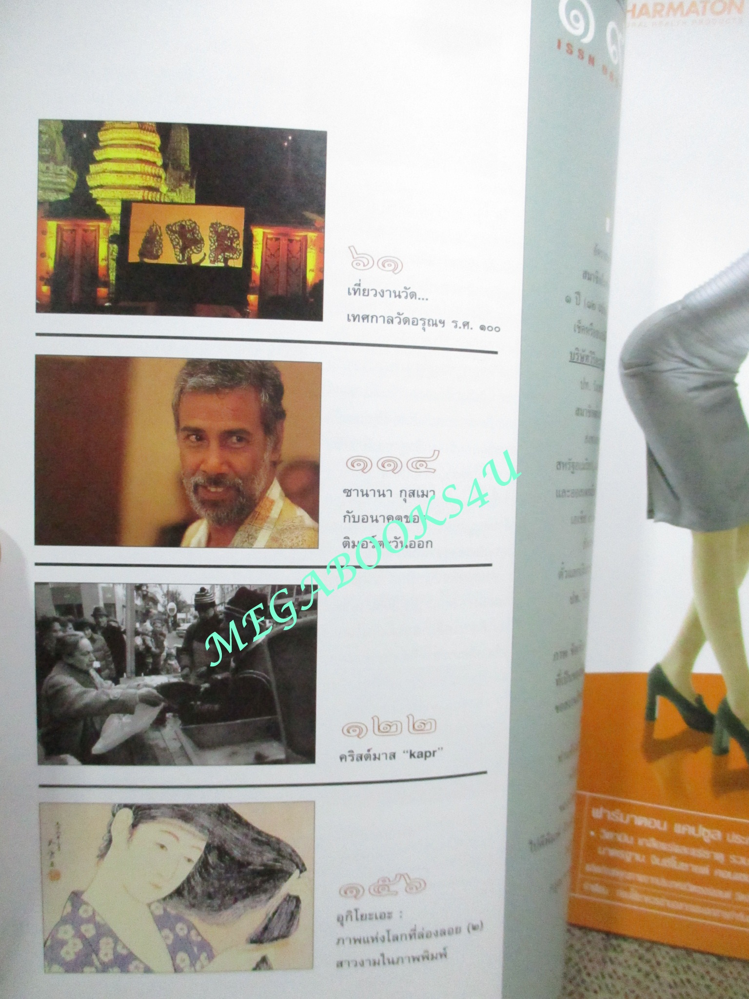 นิตยสารสารคดี ฉบับที่190 ปี2543 ติมาร์ตะวันออก, ภาพชุดอยุธยา ,เทศกาลวัดอรุณ