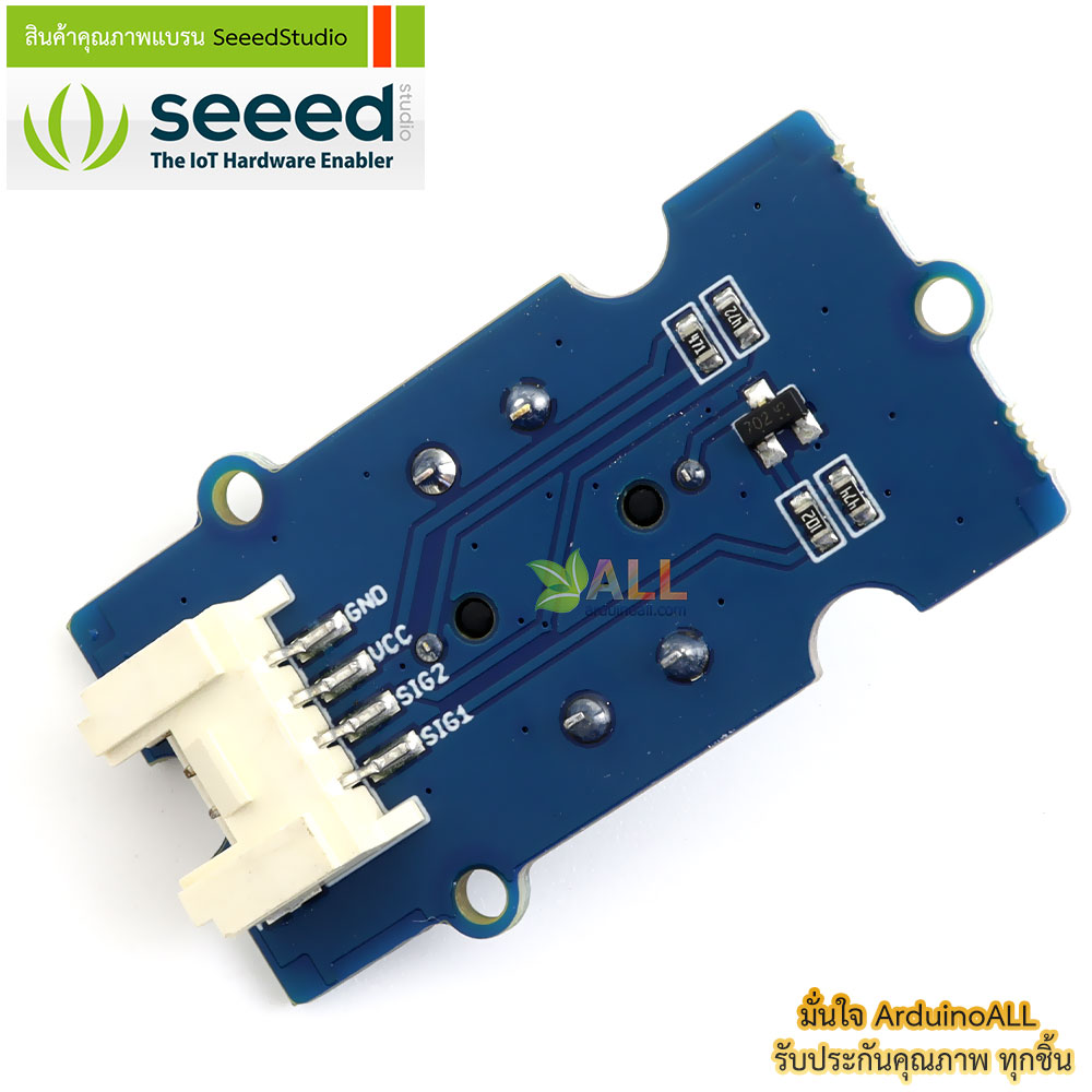 โมดูลสวิตช์พร้อมไฟ LED สีน้ำเงิน Grove - BlueLED Button ของแท้จาก Seeed Studio