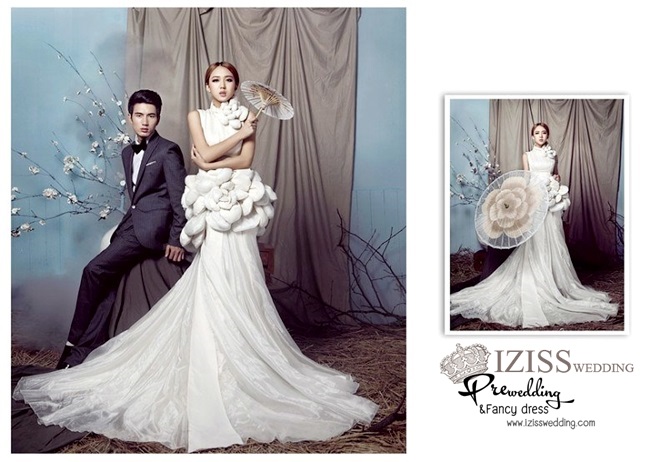 ***พรีออเดอร์***ชุดคู่ถ่ายพรีเวดดิ้ง (prewedding dress) & ชุดแต่งงานแฟนซี (Fancy wedding dress)ชายหญิง "ธีมสีขาว-ดำ"