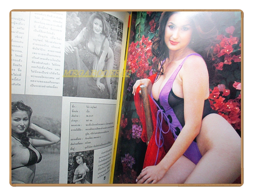 นิตยสารเบื้องหลังดารา เล่ม8 ปี2539 สภาพดี ปก อ้อมใจ หทัยวรรณ