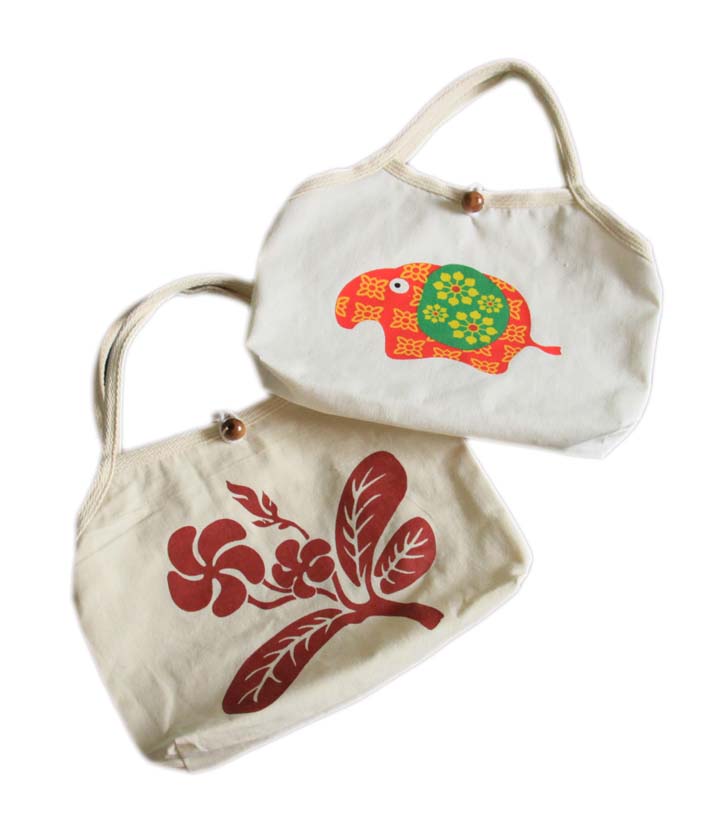 กระเป๋าหิ้วผ้าดิบ ขนาด 9”x10” และ14.5”x12”