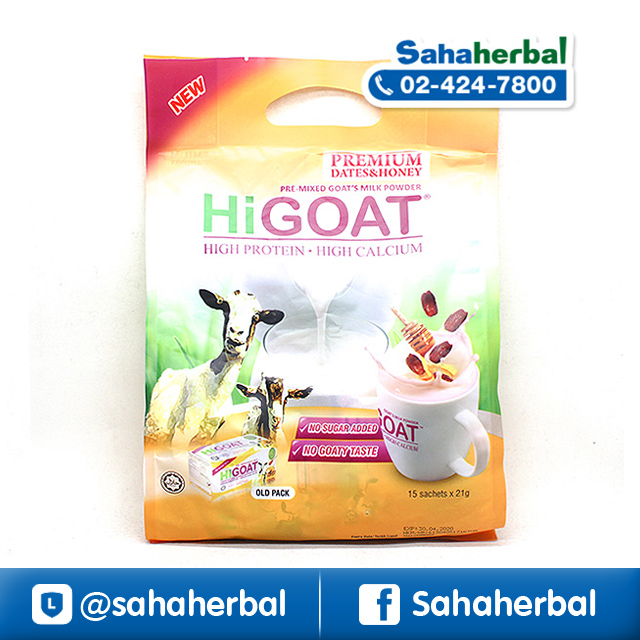 นมแพะไฮโก๊ต ผสมน้ำผึ้ง HIGOAT ราคาถูก ฟรีของแถมทุกรายการ HIGOAT Premium Kurma & Madu