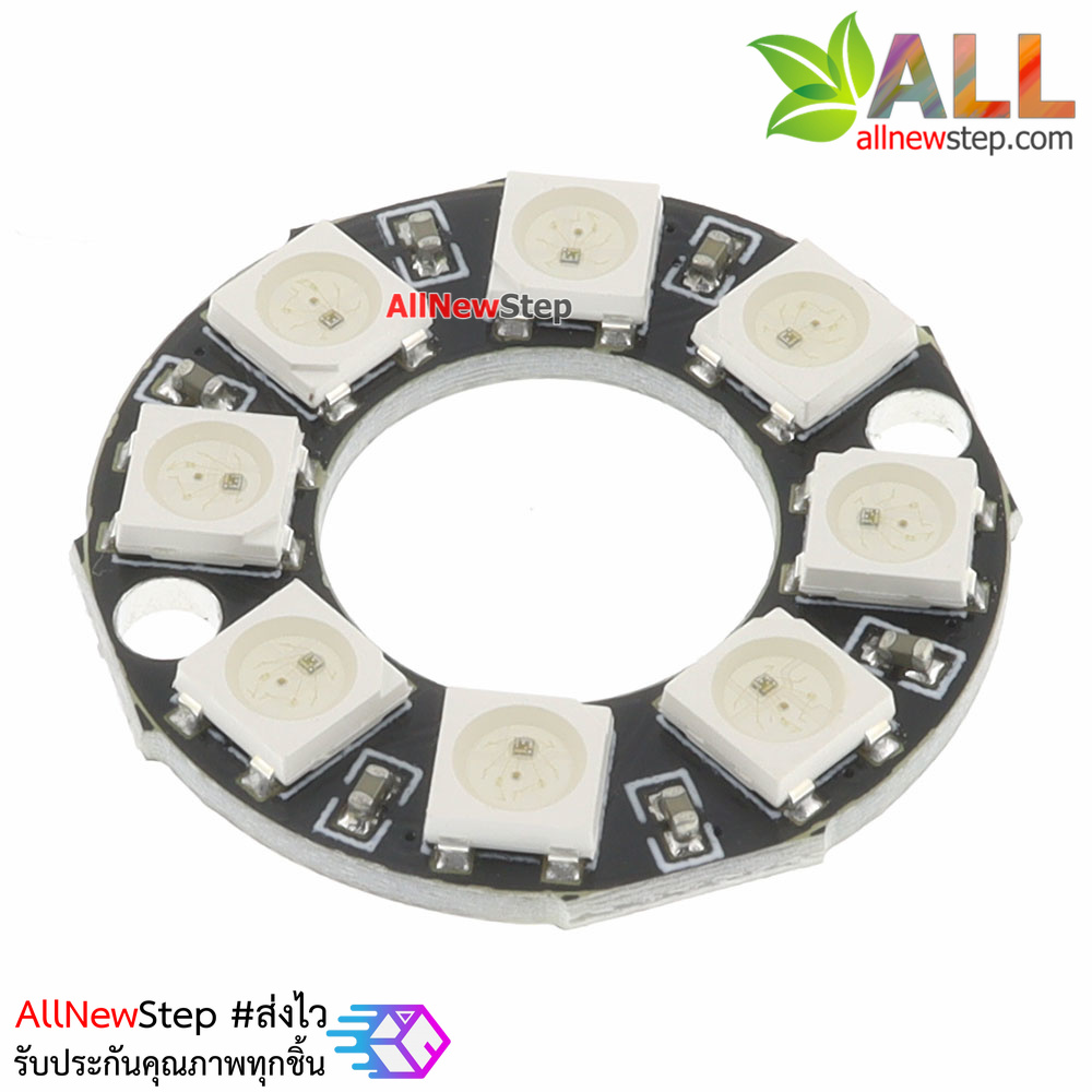 NeoPixel Ring 8 WS2812 RGB LED เส้นผ่านศูนย์กลาง 28mm