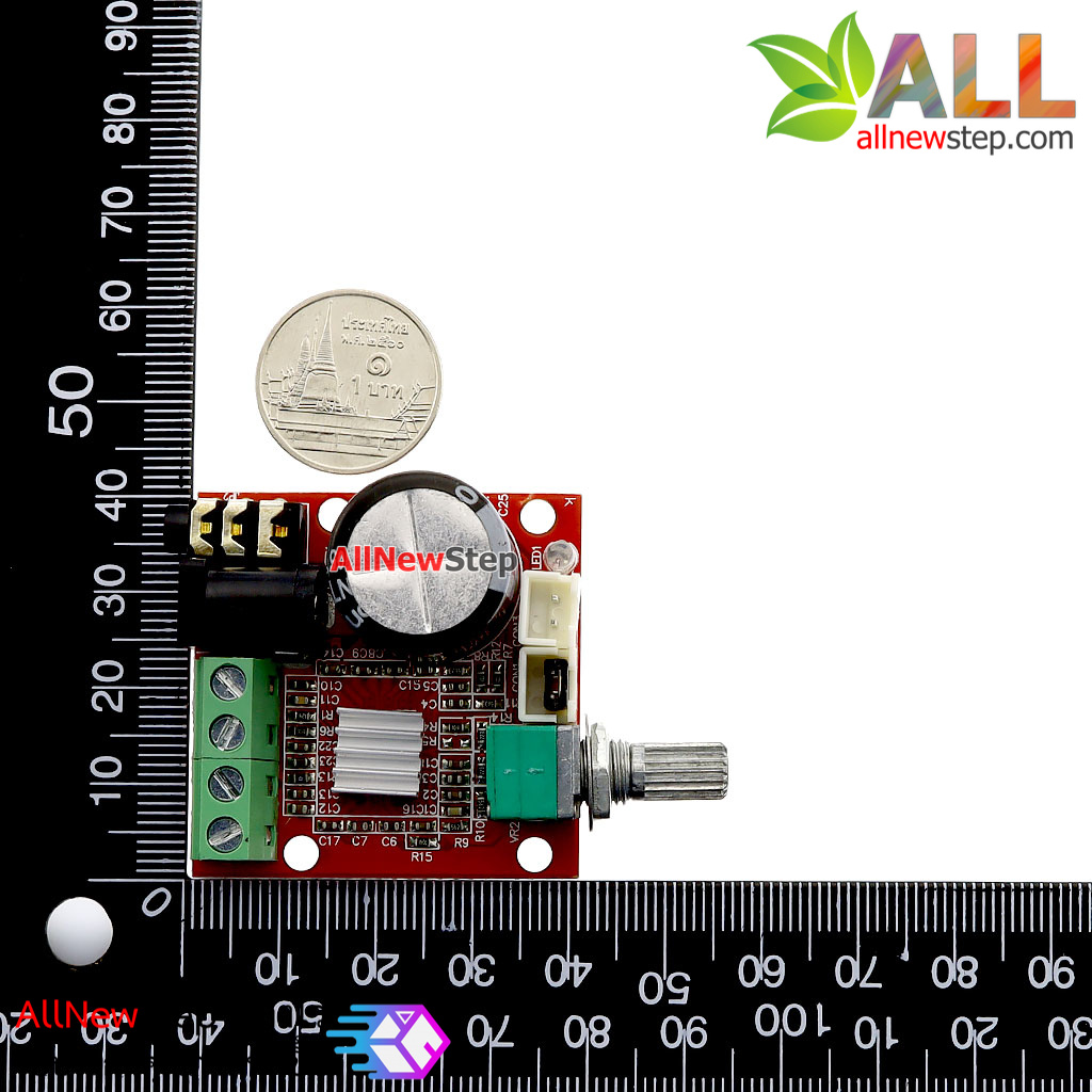 PAM8610 Stereo Amplifier Class D 10W+10W วงจรขยายเสียงแบบ Stereo กำลังขับ 10W+10W คลาส D
