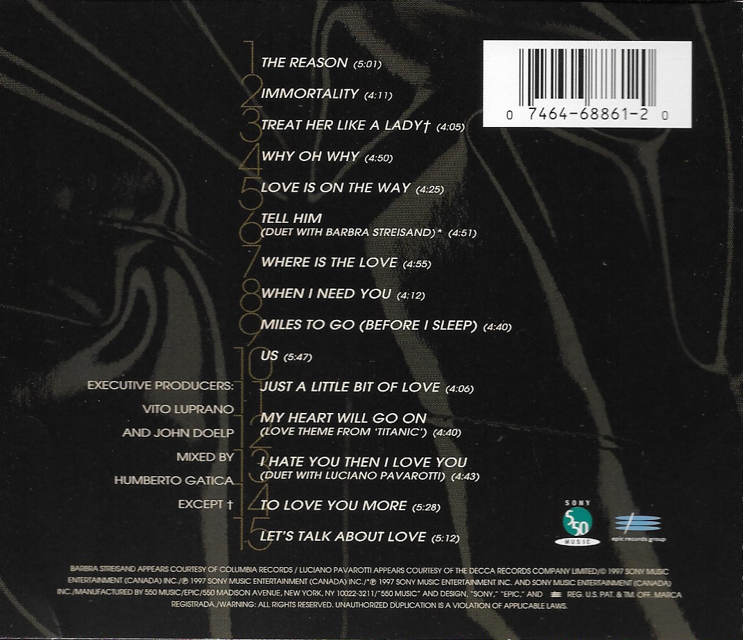 Used CD,Celine Dion - Let's talk about love(แผ่น CD ไม่มีรอย)(A)(1997)