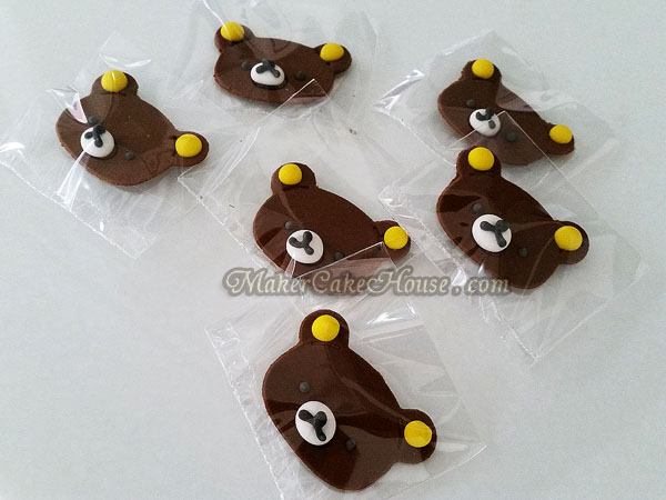 กัมเพสรูปหน้าริลัคคุมะ ( 6 ชิ้น )