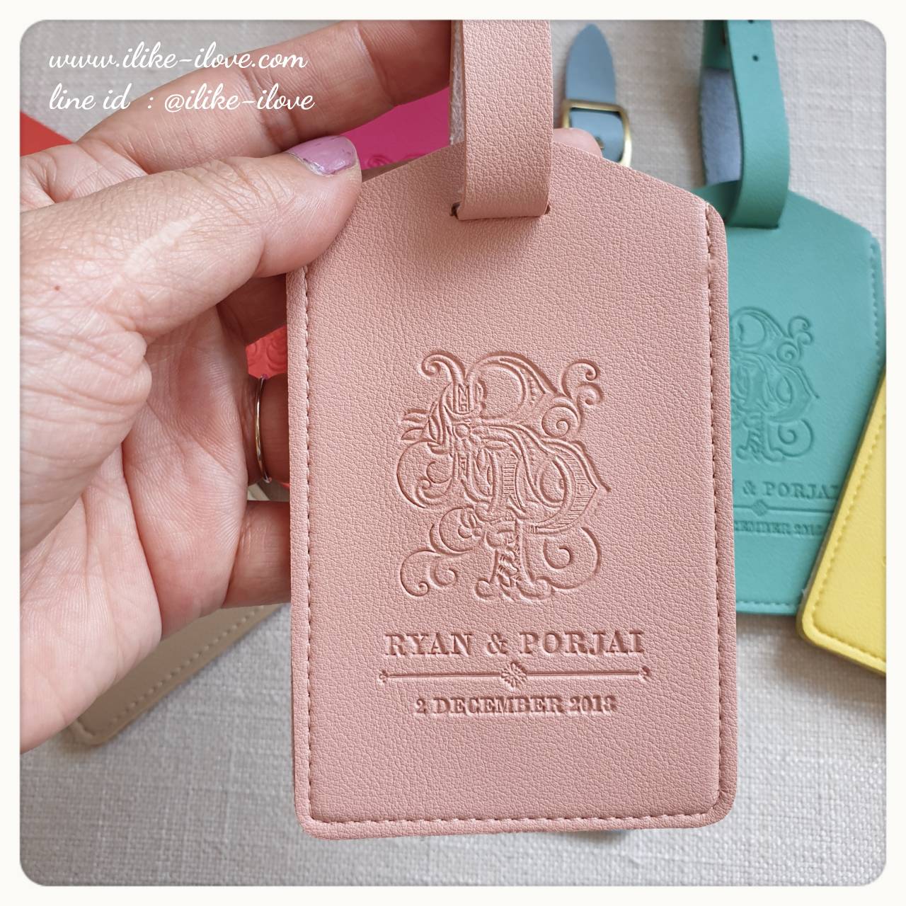 แท็กห้อยกระเป๋าหนัง#805