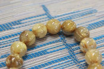ไหมทอง ( Gold Rutile Quartz )