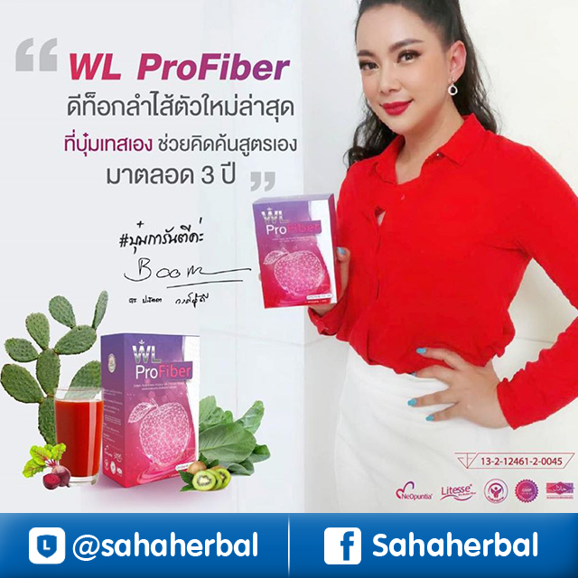WL Pro Fiber ดีท็อกสำไส้ ผสมไฟเบอร์ ราคาถูก ฟรีของแถมทุกรายการ