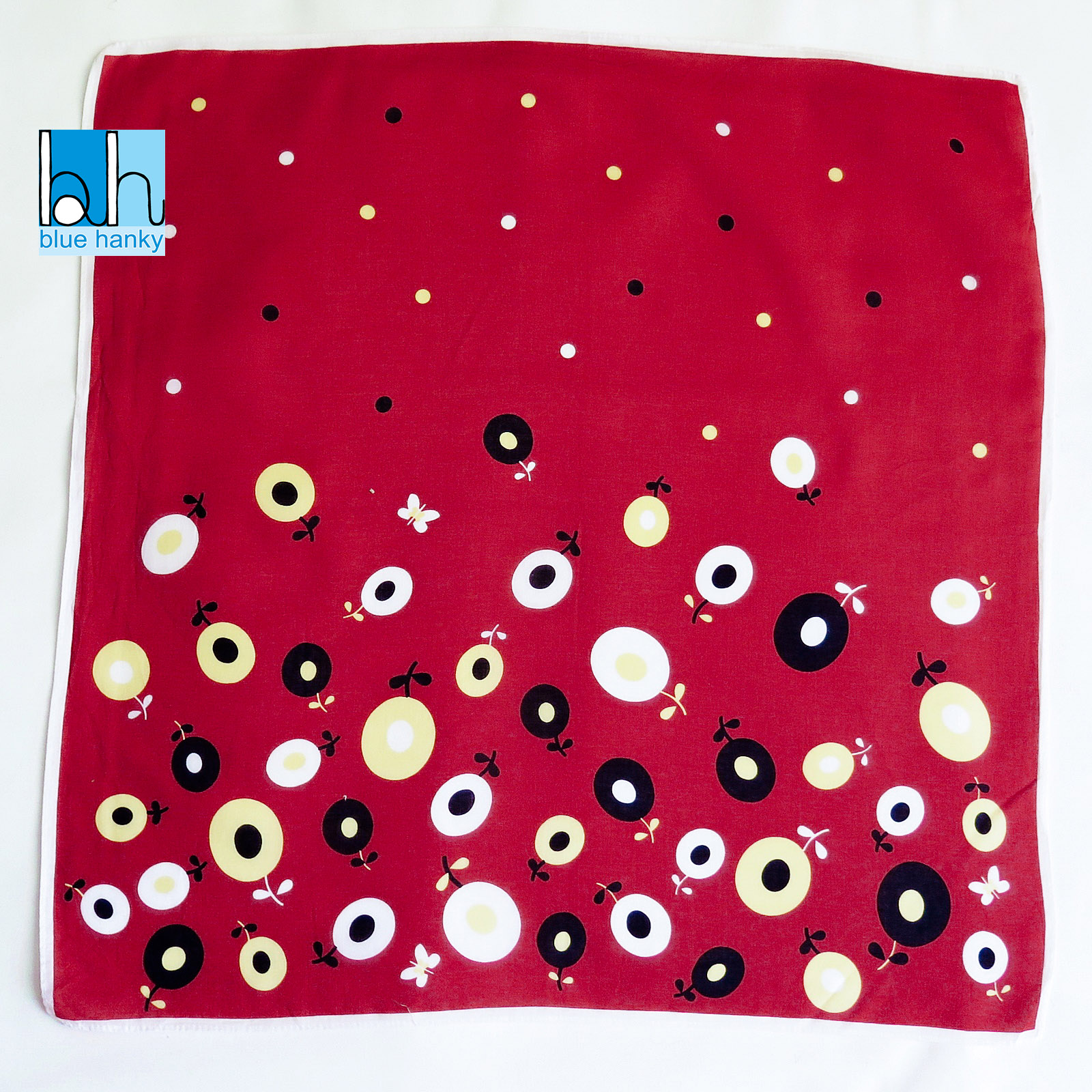 #121 18" ผ้าเช็ดหน้ามือ2 สภาพดี ผ้าเช็ดหน้าผืนใหญ่