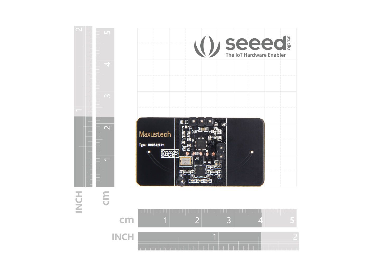 โมดูลตรวจจับการเคลื่อนไหว Microwave Sensor 5.8GHz Doppler Radar Motion Sensor MW0582TR11