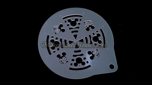 แผ่นอะคริลิคแต่งหน้าเค้กขนาด 2 ปอนด์