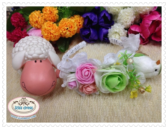 **พร้อมส่ง**ไม้คาดผมนกผสมดอกกุหลาบ ฐานประดับผ้าลูกไม้ฟรุ้งฟริ้ง ใช้เป็นพร็อพสำหรับประดับผมประกอบชุดสไตล์เจ้าหญิง นางฟ้า เจ้าสาว หรือใส่เดินขบวนพาเหรด กีฬาสี สวยมากๆค่ะ