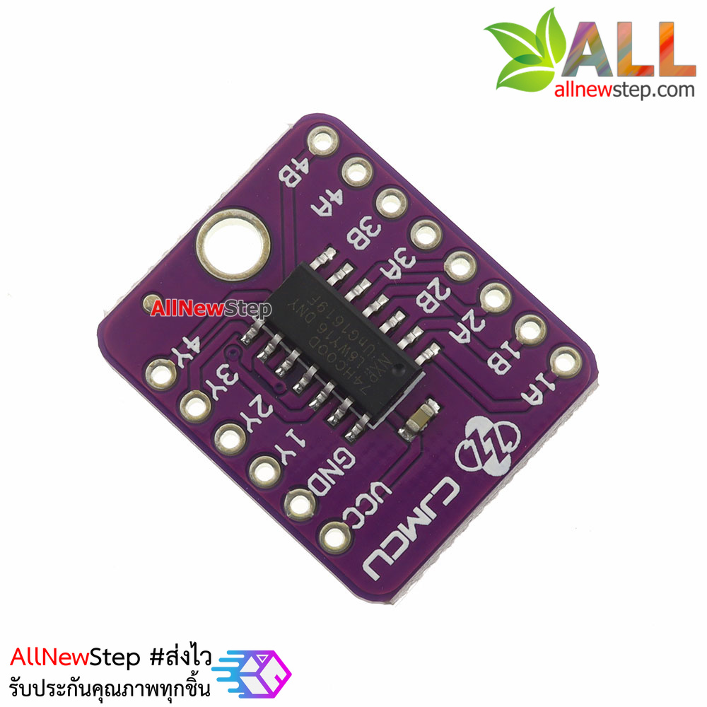 บอร์ด IC 74HC00D four way 2 input positive NAND gate
