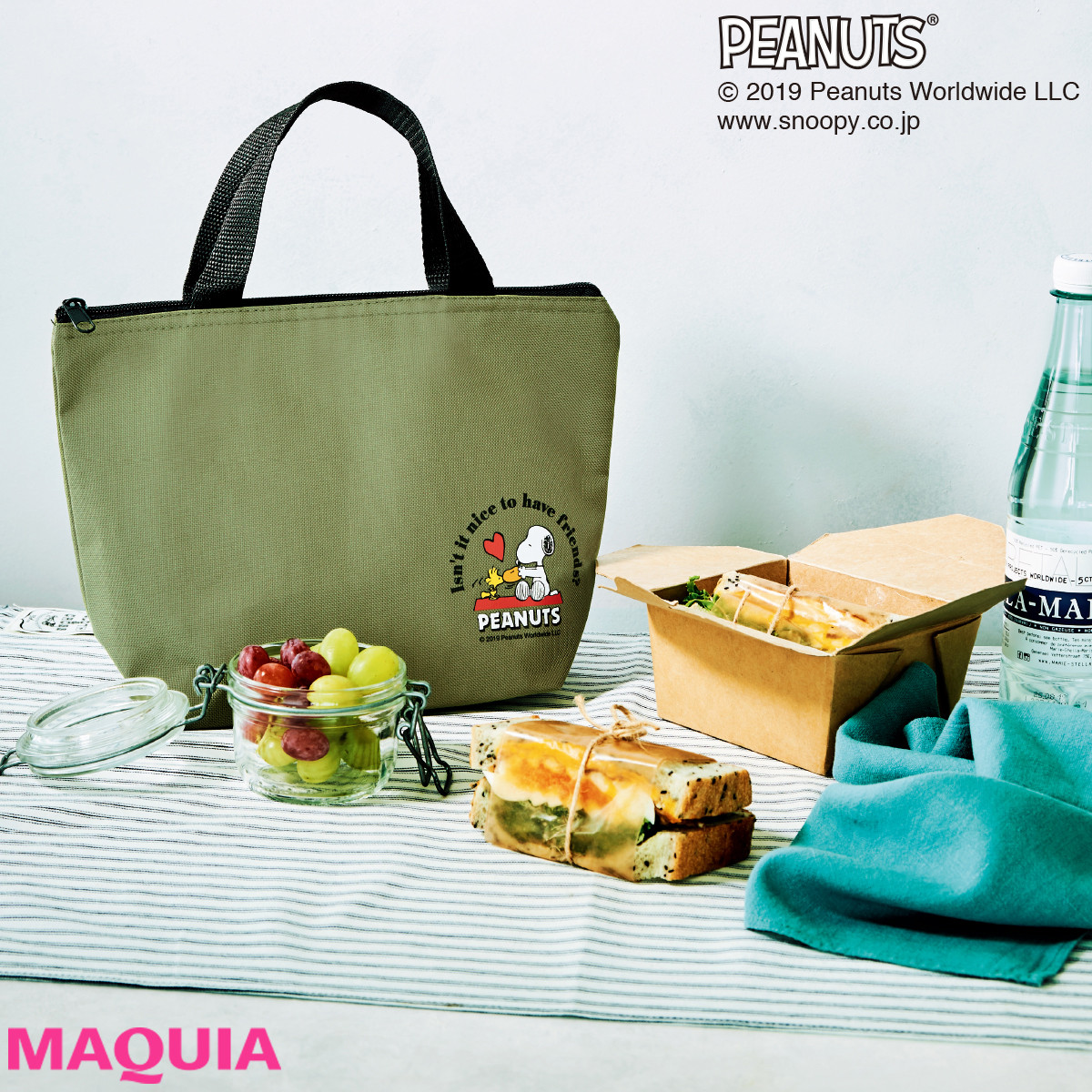 พร้อมส่ง Snoopy Cold Lunch Bag กระเป๋าถือ กระเป๋าใส่อาหารกลางวัน