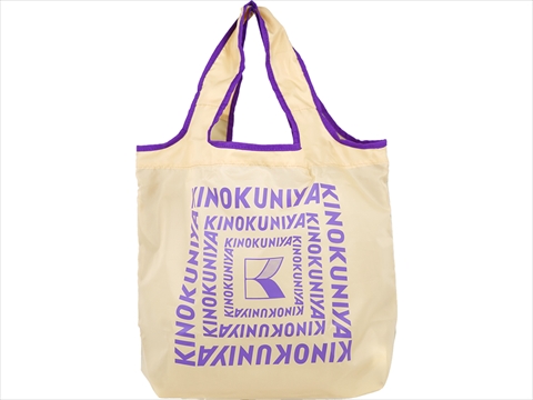 ❌พร้อมส่ง KINOKUNIYA กระเป๋าผ้า กระเป๋าช็อปปิ้งพับได้ สีเบจ มีซิบแบ่งด้านใน เป็นช่องเก็บความร้อนและเย็น