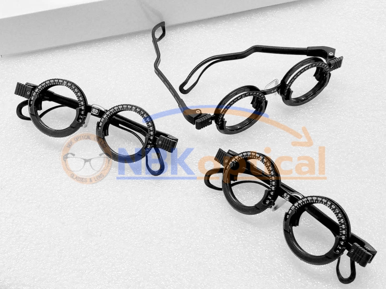 เฟรมวัดสายตา Trial Frame Model PVC WB-1105G (PD 58,60,62,64,66)สีเทาเข้ม
