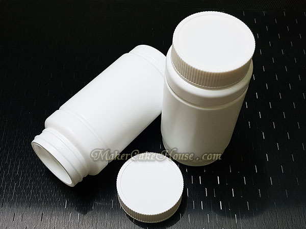 กระปุกยา อาหารเสริม สีขาวฝาเกลียว 150 ml. ( ราคา 10 ชิ้น )