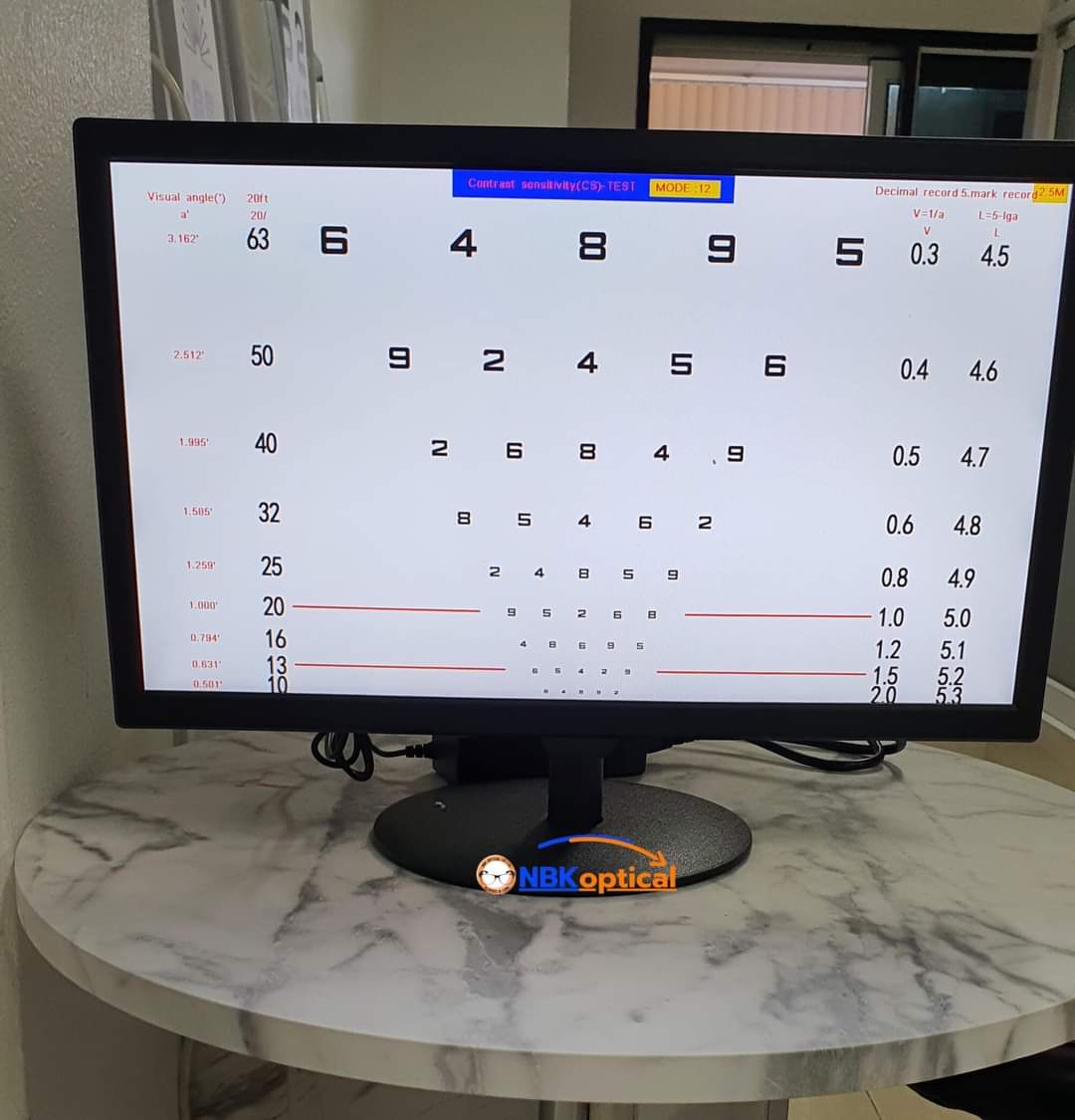 จอ LED Visual Auto Charts 19” จอวัดสายตาระบบดิจิตอล (เวอร์ชั่น1)