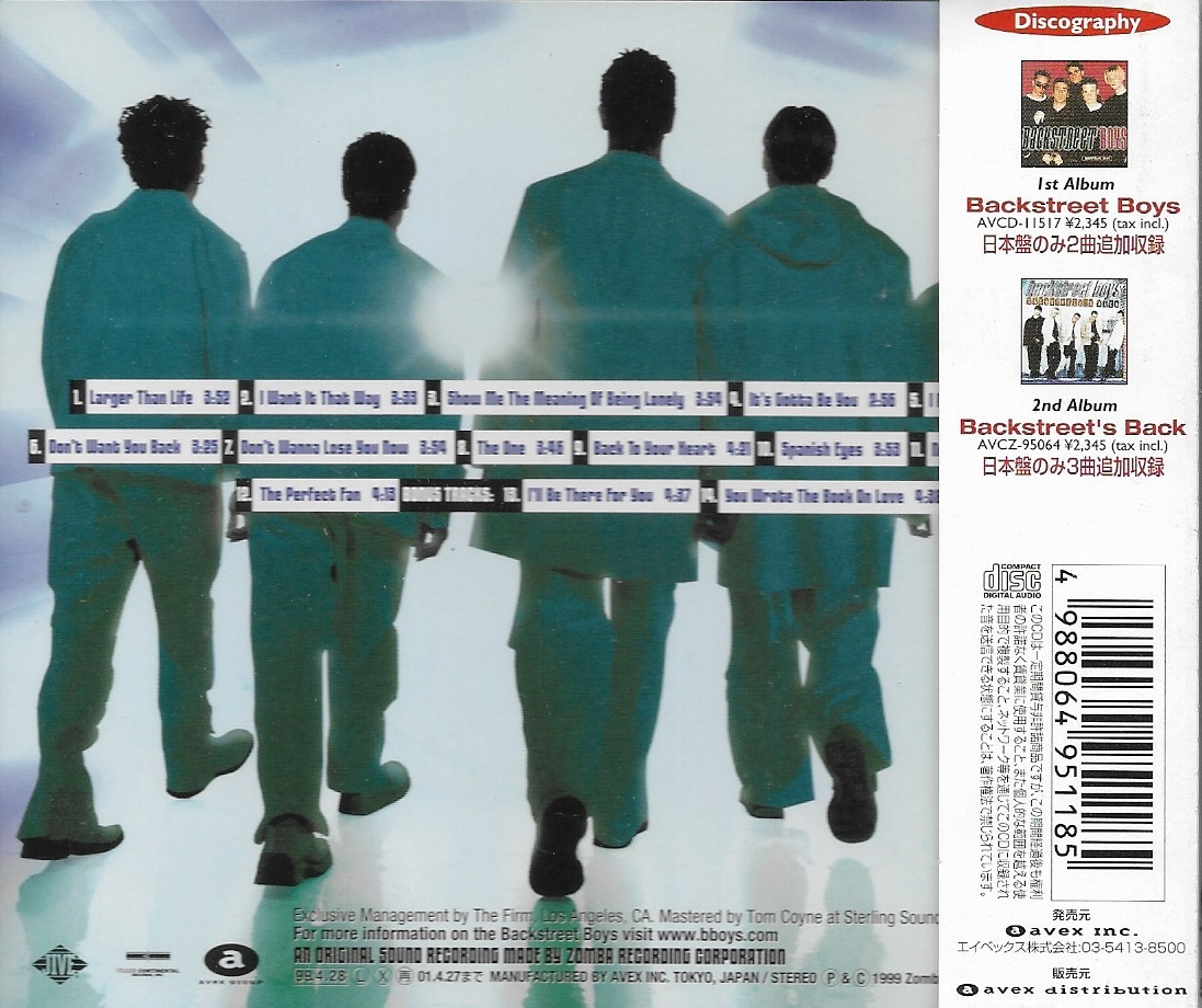 Used CD,Backstreet Boys - Millennium (A)(1999)(Japan)