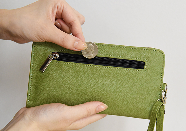 ***HAMILTON Wallet กระเป๋าสะพาย กระเป๋าสตางค์ ที่สามารถจัดระเบียบและจัดเก็บบัตร และสมาร์ทโฟน