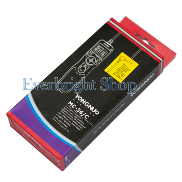 Yongnuo Timer Remote Cord MC-36b C3