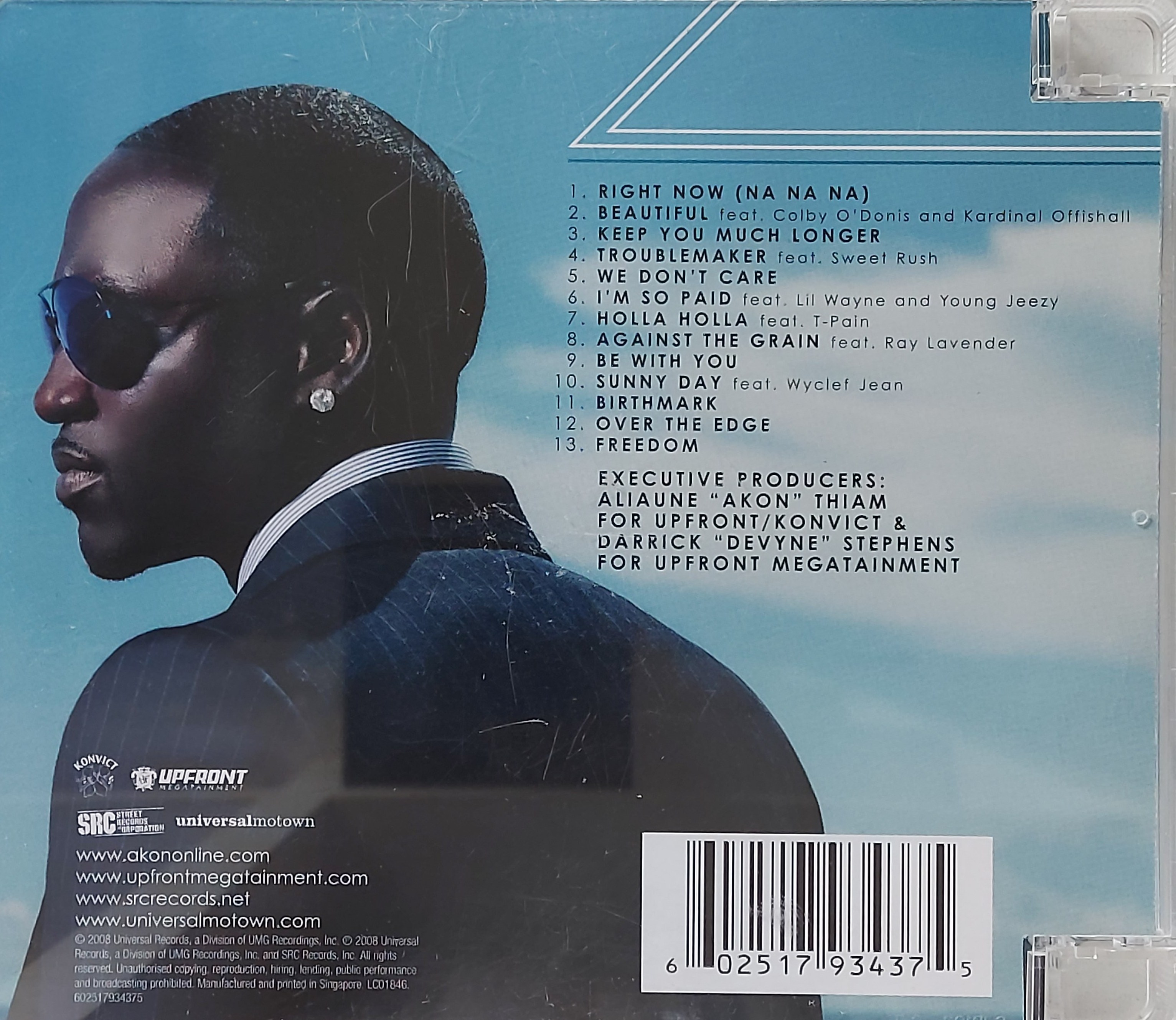 Used CD,Akon - Freedom (C)(2008)(Singapore)