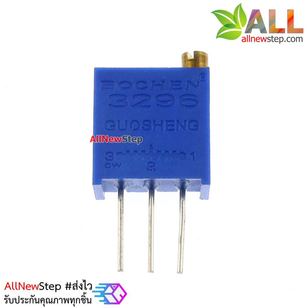 ตัวต้านทานปรับค่าได้ 500 โอห์ม แบบละเอียดหมุน 25 รอบ Trimpot 500 ohm