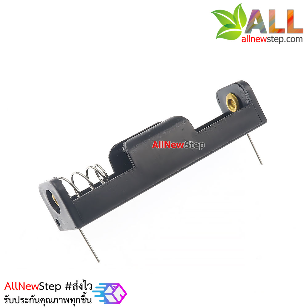 รางถ่าน AA 1 ก้อน แบบบัดกรีติดแผ่นปริ้น AA1-cell battery holder solderable 1.5V