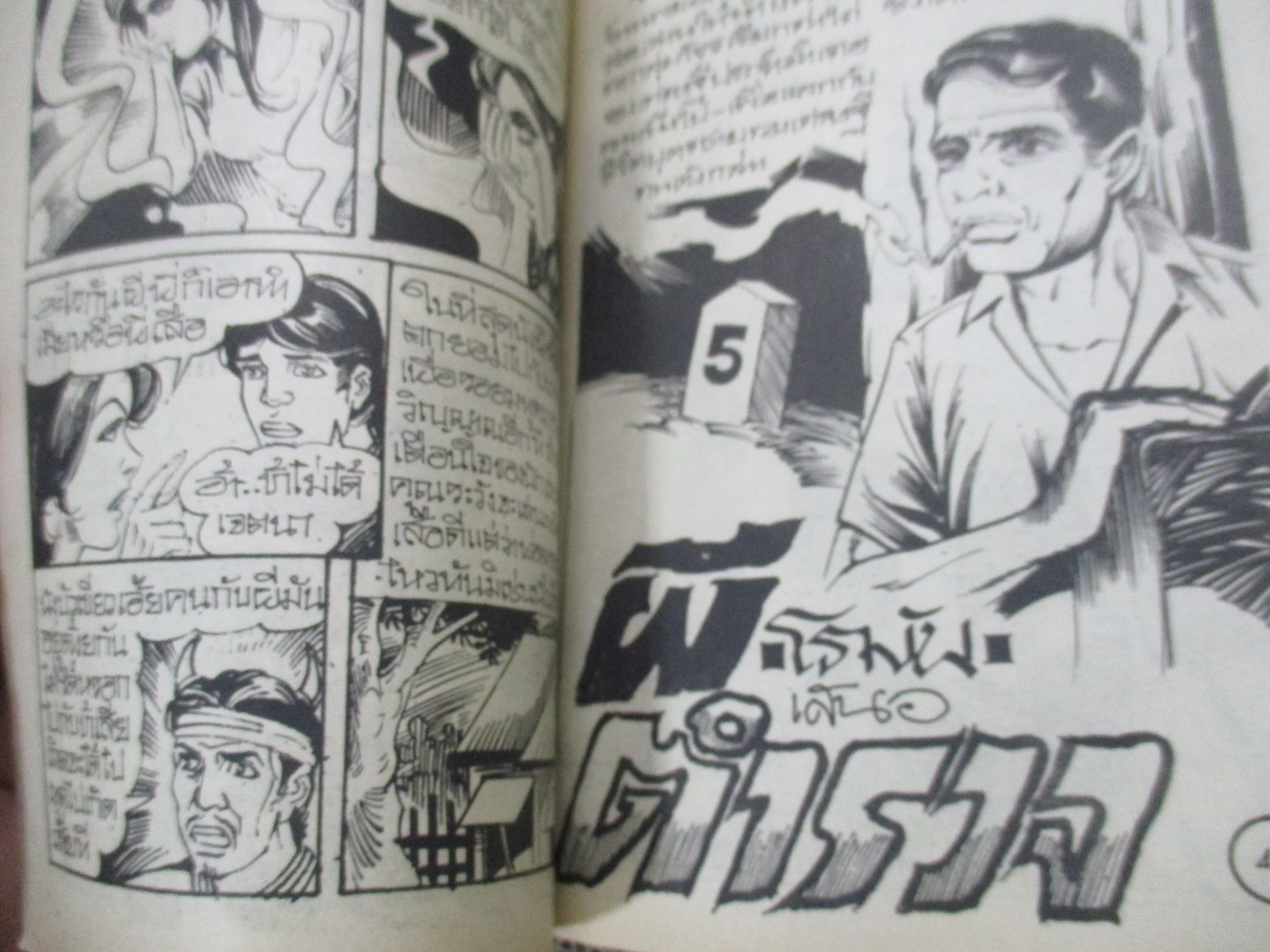 การ์ตูนไทยเล่มละบาท ปก5บาท เรื่อง ดงผีดุ