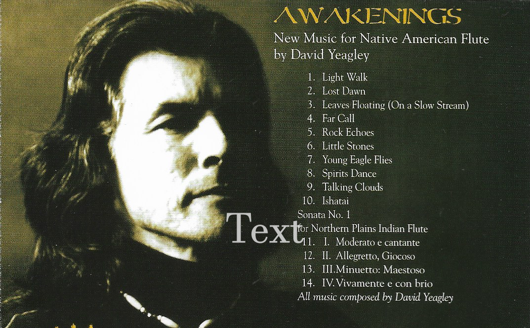 CD,James Pellerite - Awakenings (Native American Flute by David Yeagley)(instrumental)(2004)(USA)