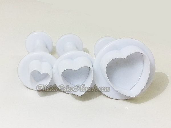 พิมพ์กดลายฟองดอง / พิมพ์กดกัมเพส รูปหัวใจ