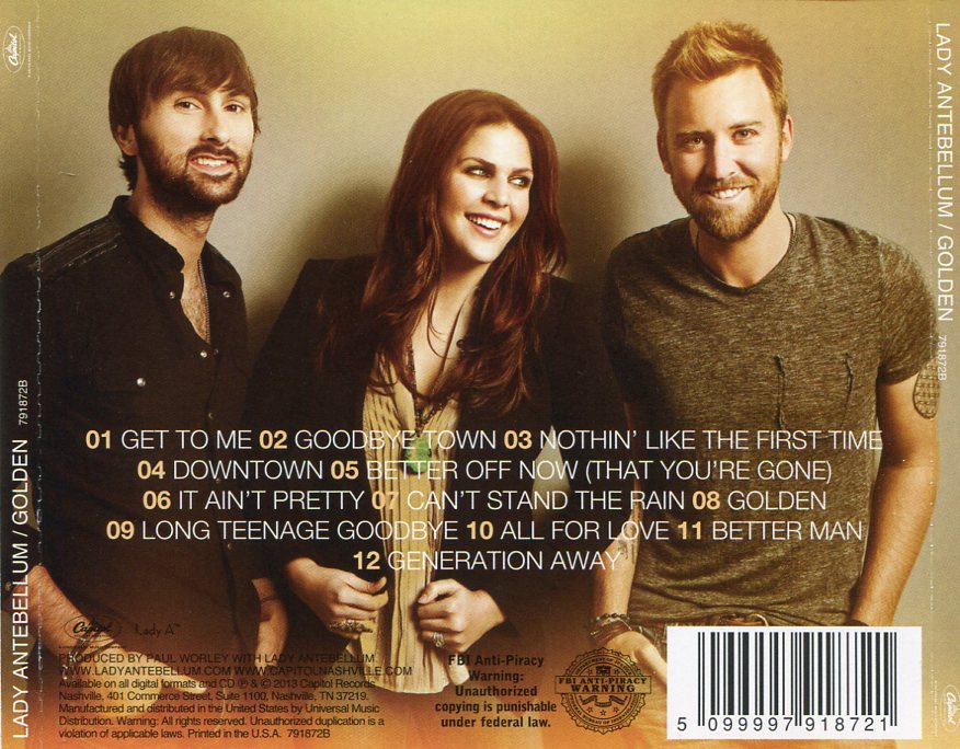 CD,Lady Antebellum - Golden(USA)
