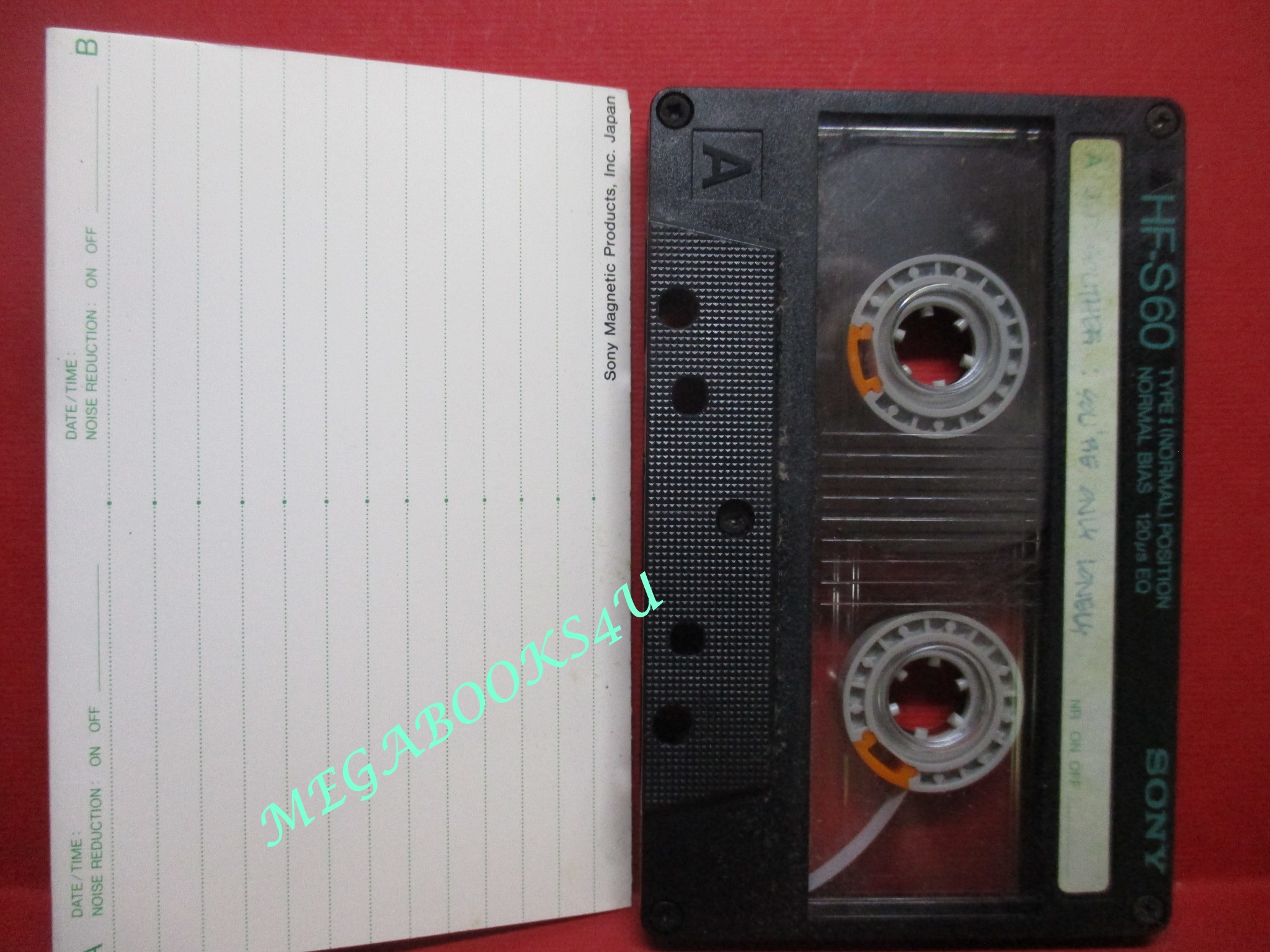 SONY HF-S60 เทปเปล่าใช้งานแล้ว (เทปเปล่ายุคเก่า หายาก สำหรับโชว์อดีต) (พิจารณาก่อนสั่งซื้อ )